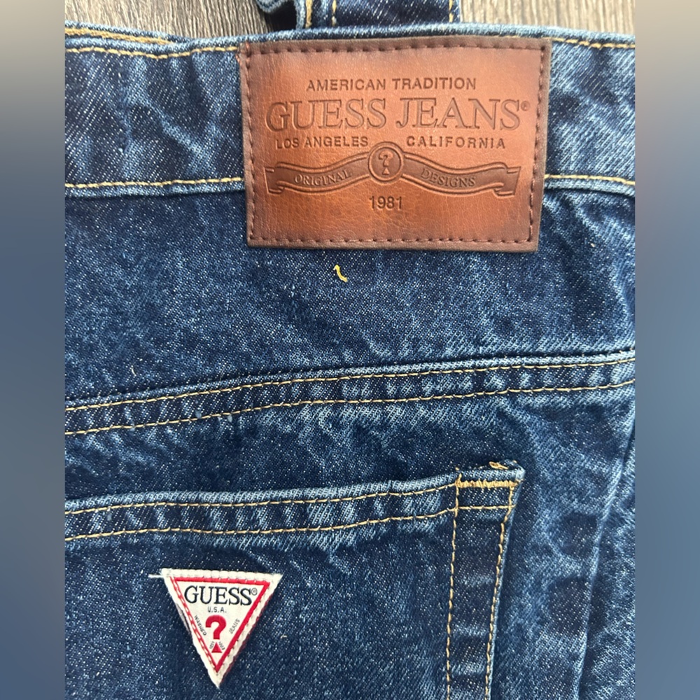 New Guess Denim Tote Mens Leather bag logo jeans carry all shoulder Malibu sack - Picture 3 of 6